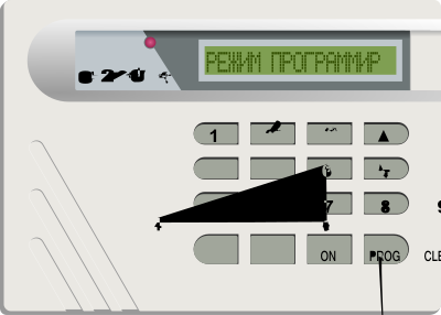 Alarm system S2000 on clipart