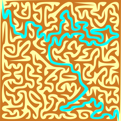 Alba Maze Solution clipart