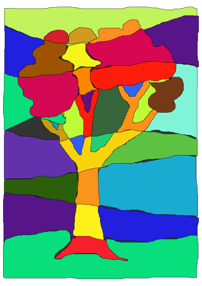 ALBERO COLORATO clipart
