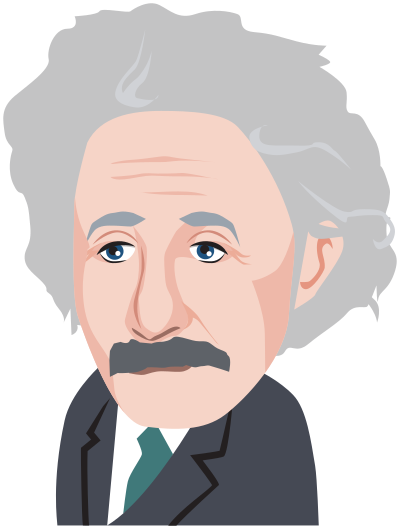Albert Einstein clipart