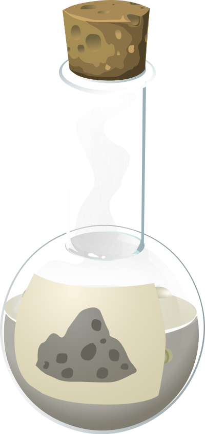 Alchemy Potion Rocky Regeneration Solution clipart