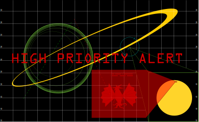 Alert, xeno lifeform detected clipart