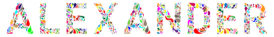 Alexander Typography clipart