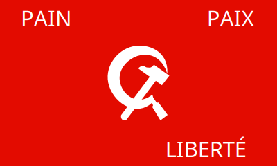 Algerian Communist Party banner clipart