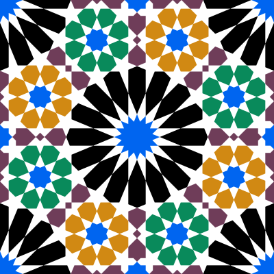 Alhambra tile 2 clipart