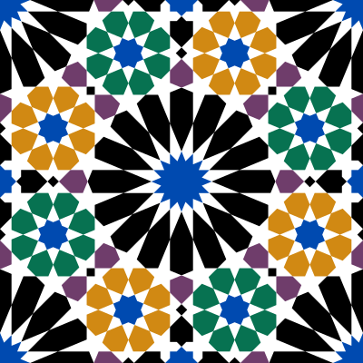 Alhambra tile 3 clipart