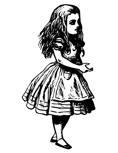 Alice (in wonderland) clipart