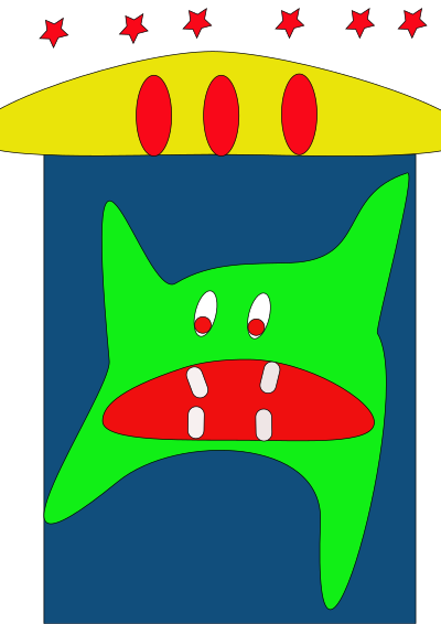 Alien Drop Ship clipart
