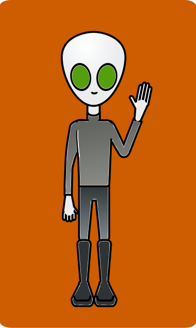 Alien Dude clipart