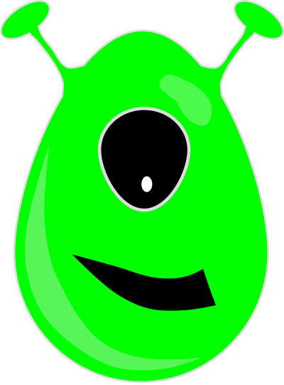 Alien egg clipart