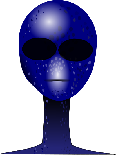 Alien face clipart