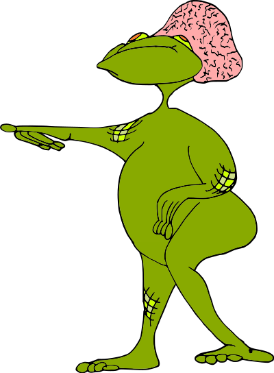 Alien Frog clipart