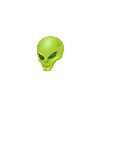 Alien Head clipart