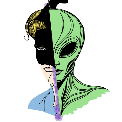 Alien & Human - Colour Remix clipart