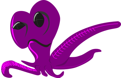 Alien Octopus clipart