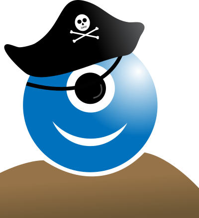 Alien pirate clipart