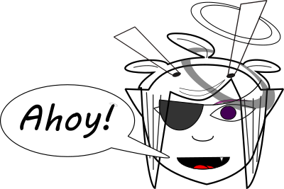 Alien Pirate Angel clipart