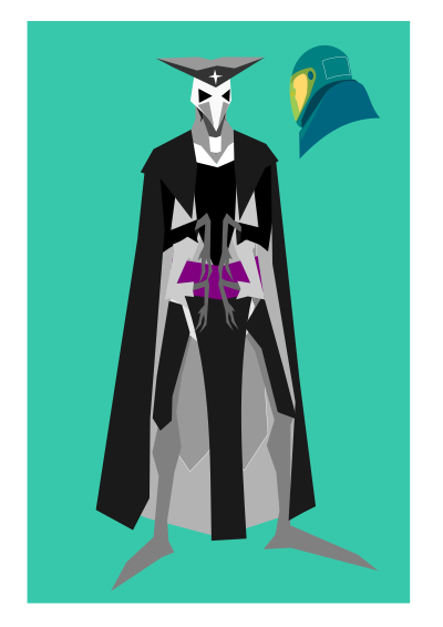 Alien priest clipart