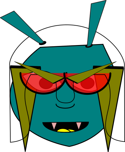 Alien Space Warrior Head clipart