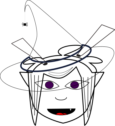Alien Witch clipart
