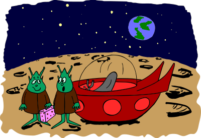 Aliens (colour) clipart