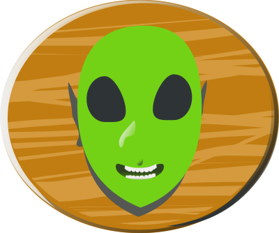 Aliens head clipart