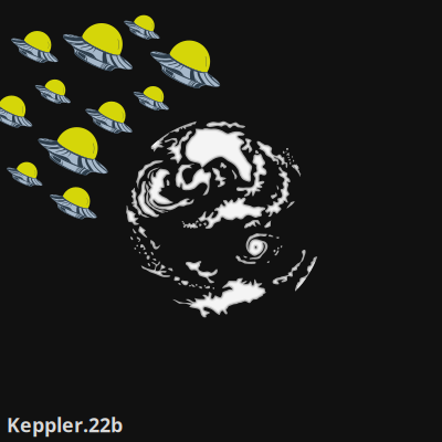 Aliens Settling on a Planet clipart