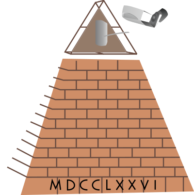All Seeing Eye Camera Pyramid clipart