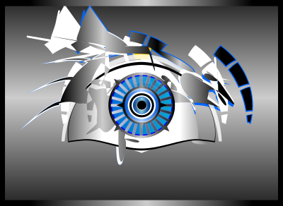 All Seeing Tech Eye clipart