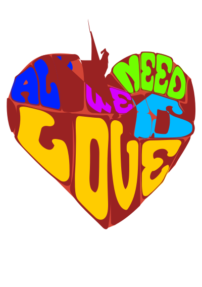 All We Need is Love - Colour Remix clipart
