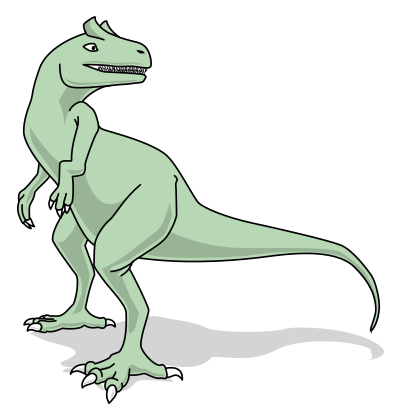 Allosaurus clipart