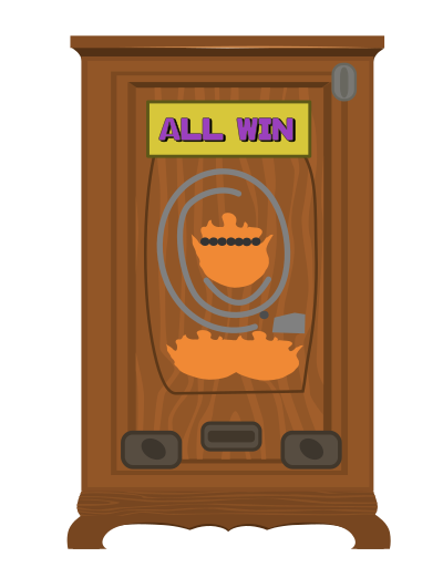 Allwin Wooden Slot Machine clipart