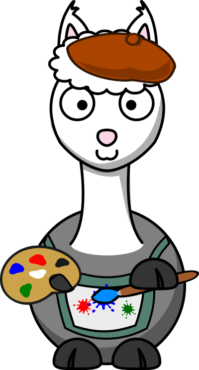 Alpaka artist clipart