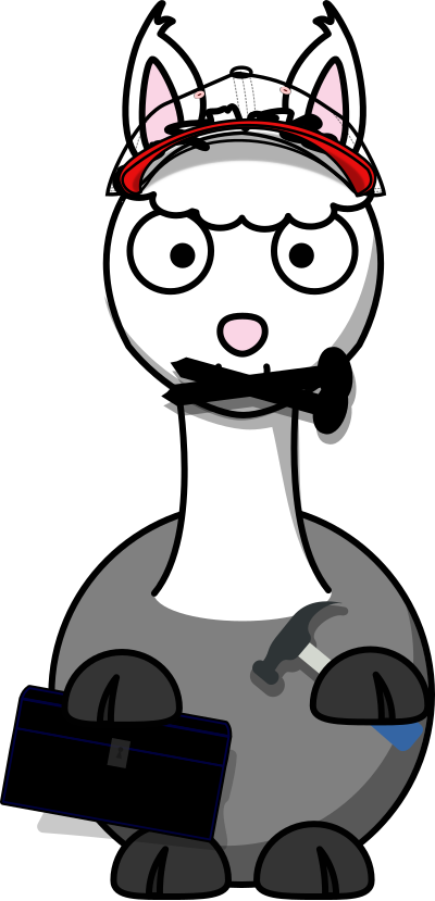 Alpaka craftsman clipart