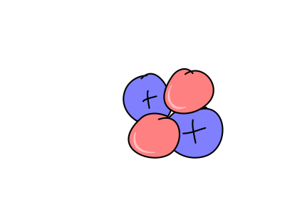 Alpha particle clipart