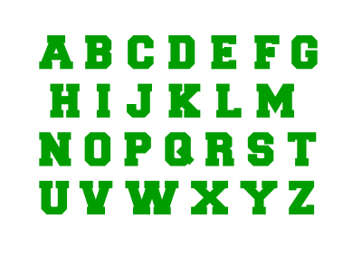 Alphabet 10 clipart