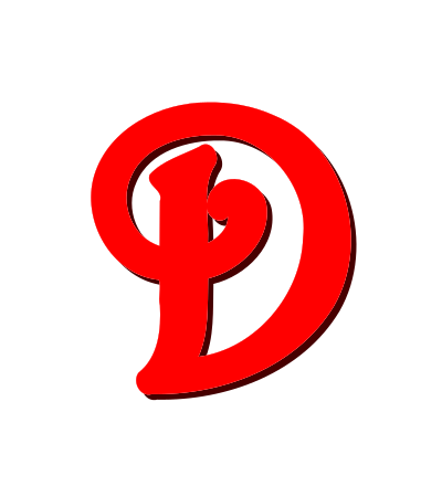 Alphabet 12, letter D clipart