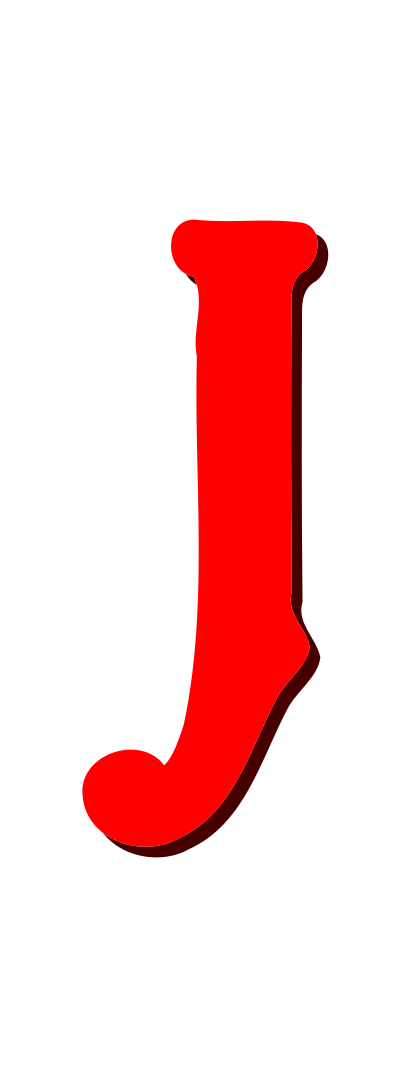 Alphabet 12, letter J clipart