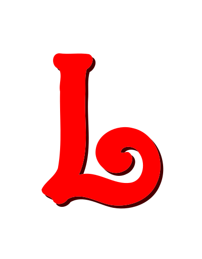 Alphabet 12, letter L clipart