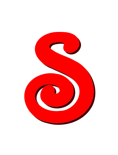 Alphabet 12, letter S clipart