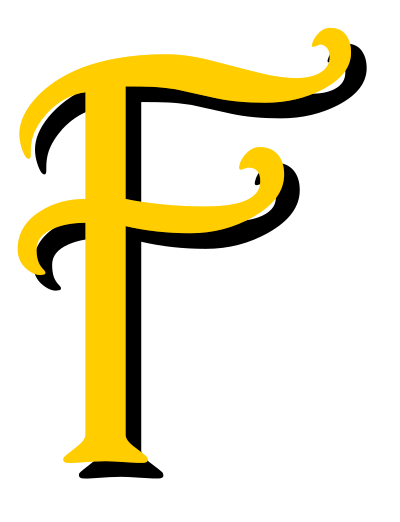 Alphabet 13, letter F clipart