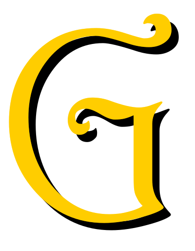 Alphabet 13, letter G clipart