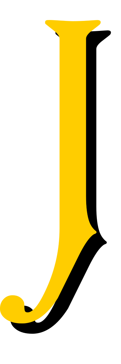 Alphabet 13, letter J clipart