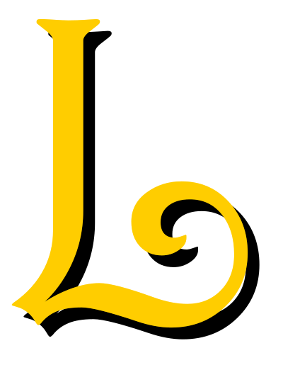Alphabet 13, letter L clipart