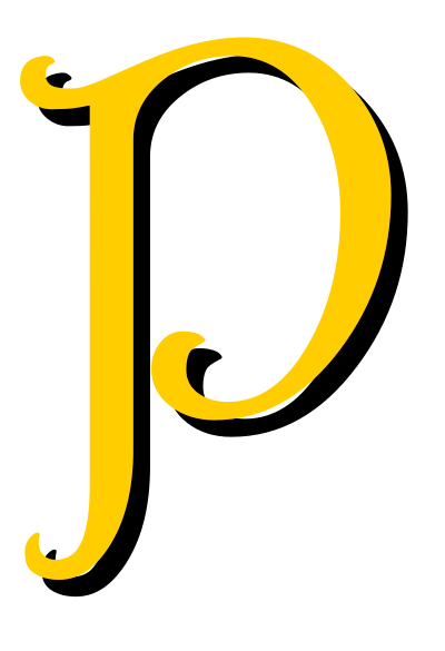 Alphabet 13, letter P clipart