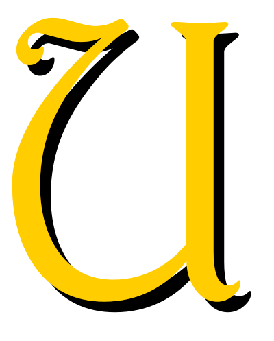 Alphabet 13, letter U clipart