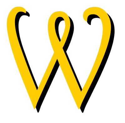 Alphabet 13, letter W clipart