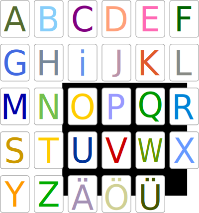 Alphabet Cards clipart