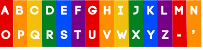 Alphabet Colorful Letters abcs clipart