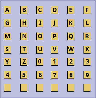Alphanumeric Tiles clipart